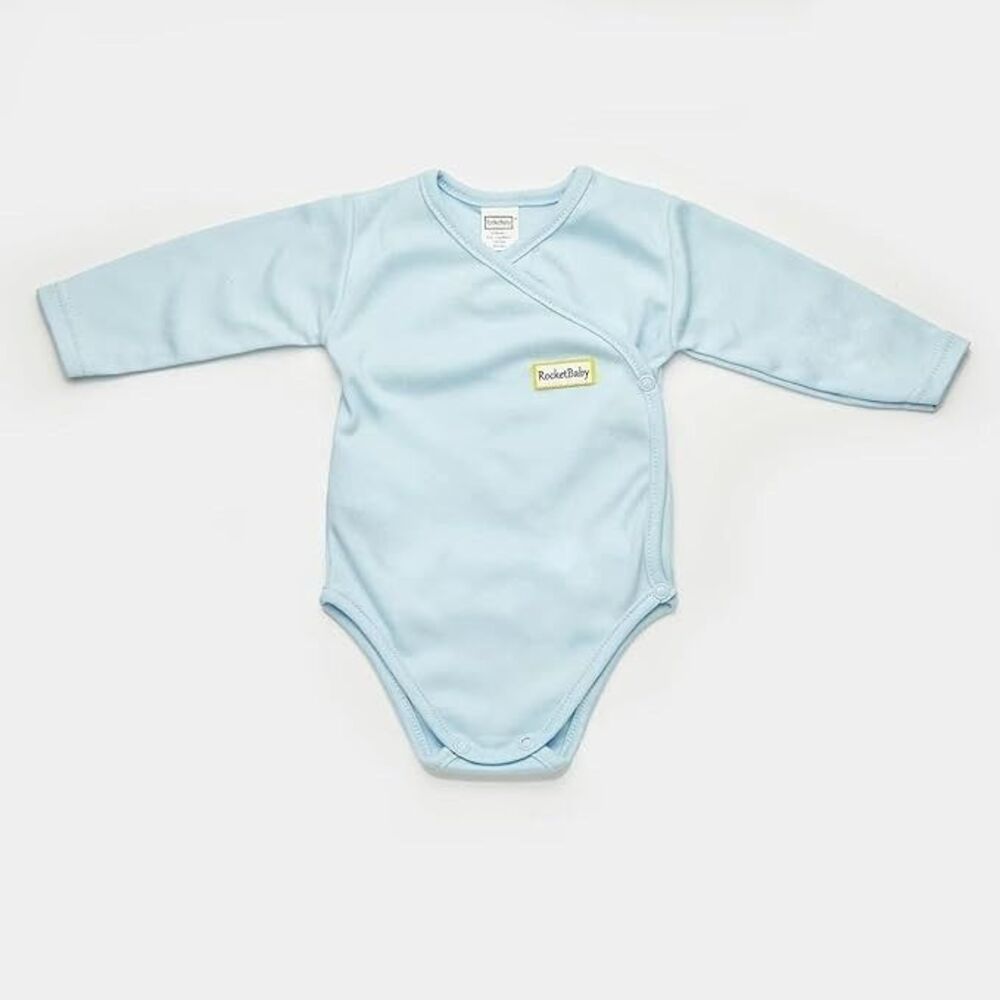 ROCKETBABY Bodysuit Kimono Long Sleeve Baby Blue